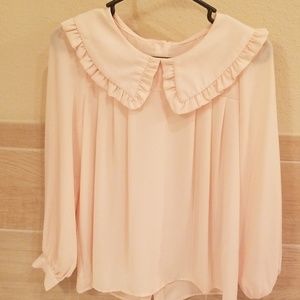 Peter pan collar blouse